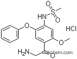 Molecular Structure of 149436-41-9 (N-(4-(2-Aminoacetyl)-5-methoxy-2-phenoxyphenyl)methanesulfonamide hydrochloride)